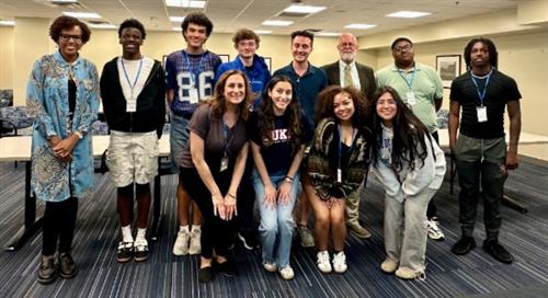 Group of students and administrators who are part of the program